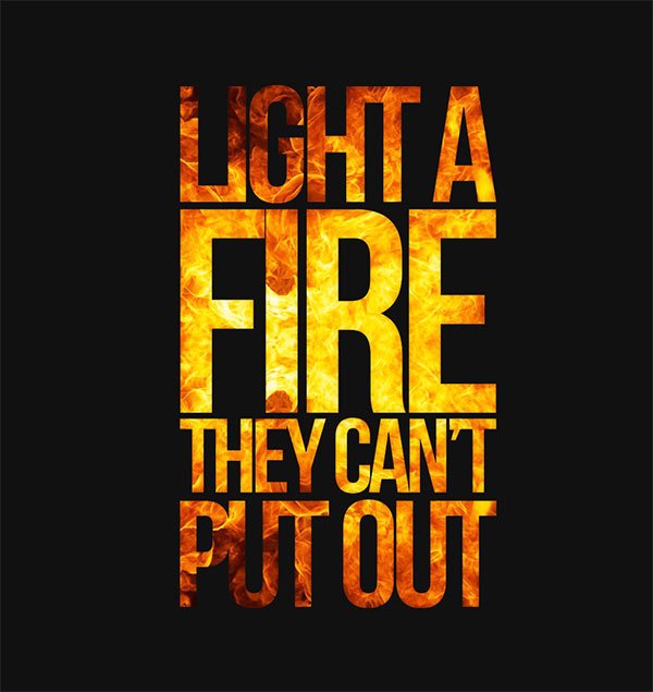 you cannot put a fire out